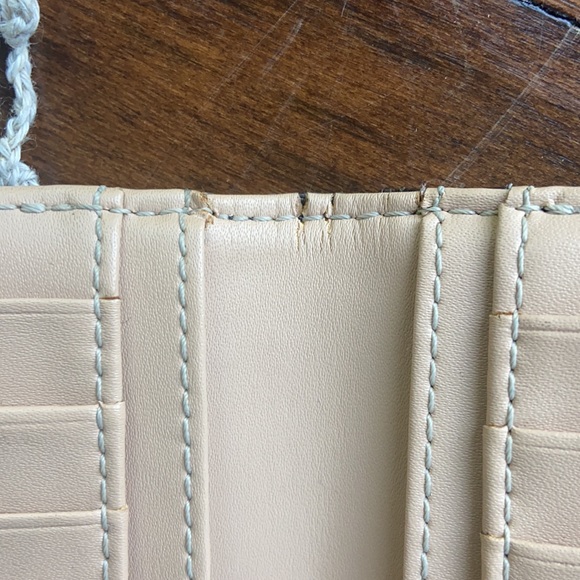 Kate Spade Staci Colorblock Bifold Beige Wallet - Picture 10 of 16